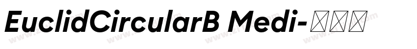 EuclidCircularB Medi字体转换